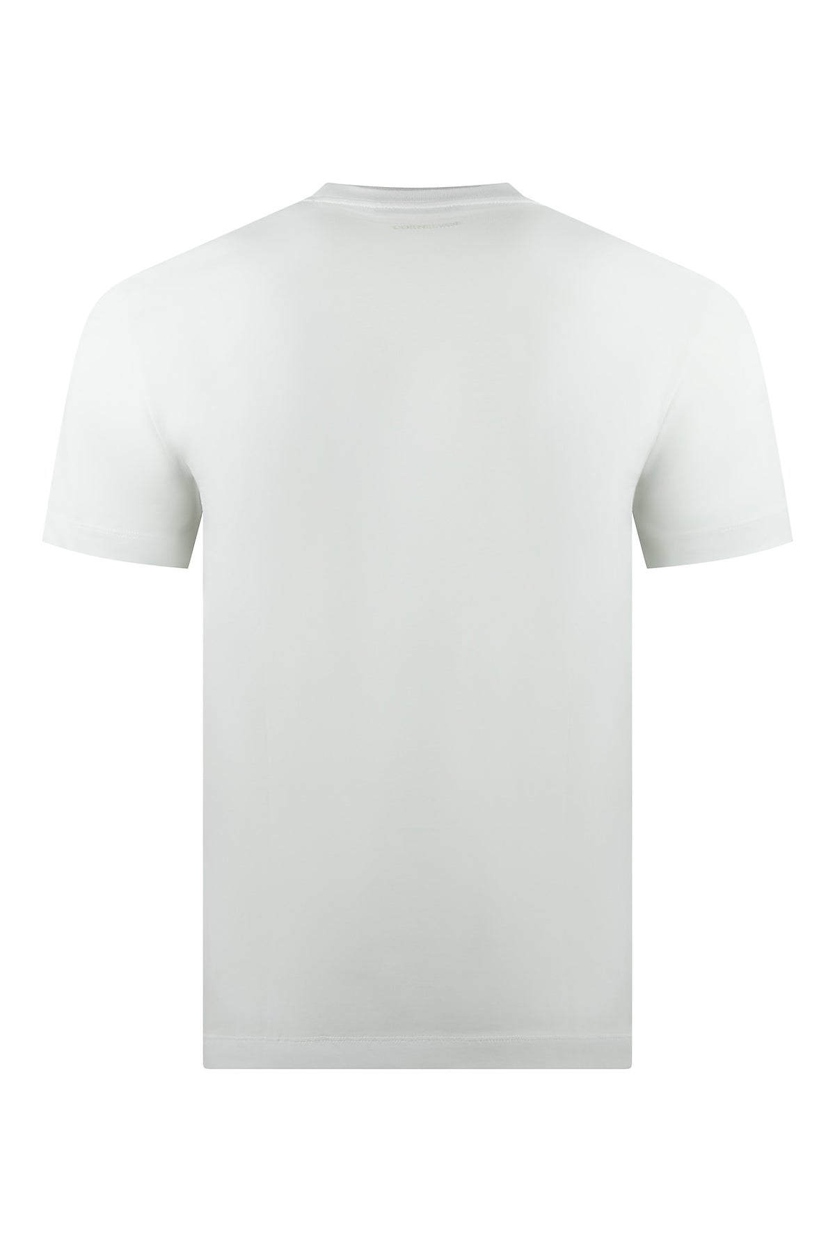 Light grey short-sleeve T-shirt, back view