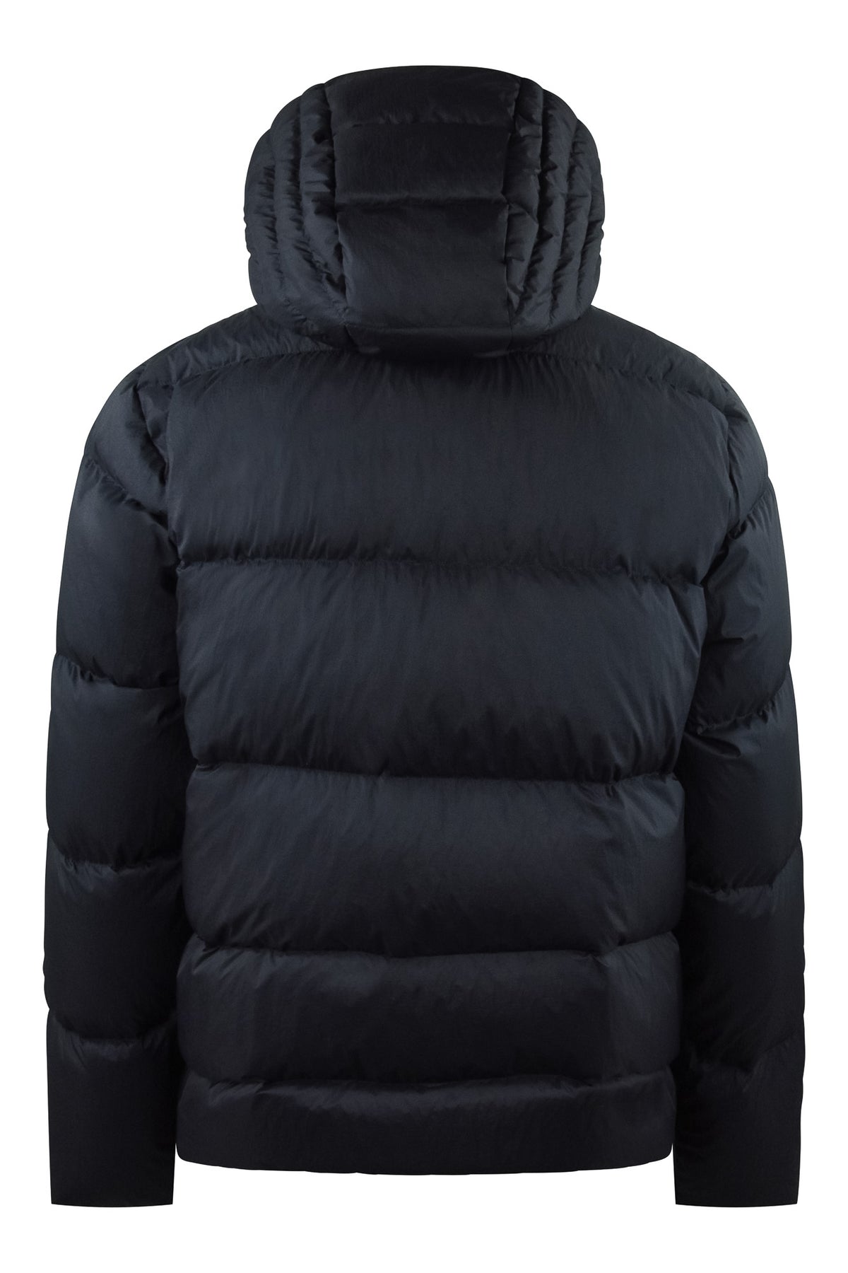 J.Lindeberg Daryl crinkle down jacket, dark navy, hooded with full-zip front
