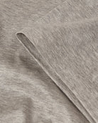 Grey marl t-shirt sleeve hem with stitched edge detail