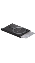 Secrid Cardprotector for MagSafe black with circular magnetic clasp and card inserts