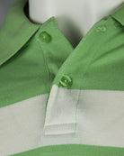 Kids polo shirt collar detail with button placket and textured knit