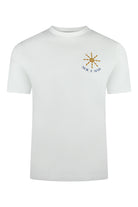 Cotton short-sleeve T-shirt with small front logo print