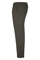 Ferilli tech stretch sport pants, taupe brown, side view with slanted pocket