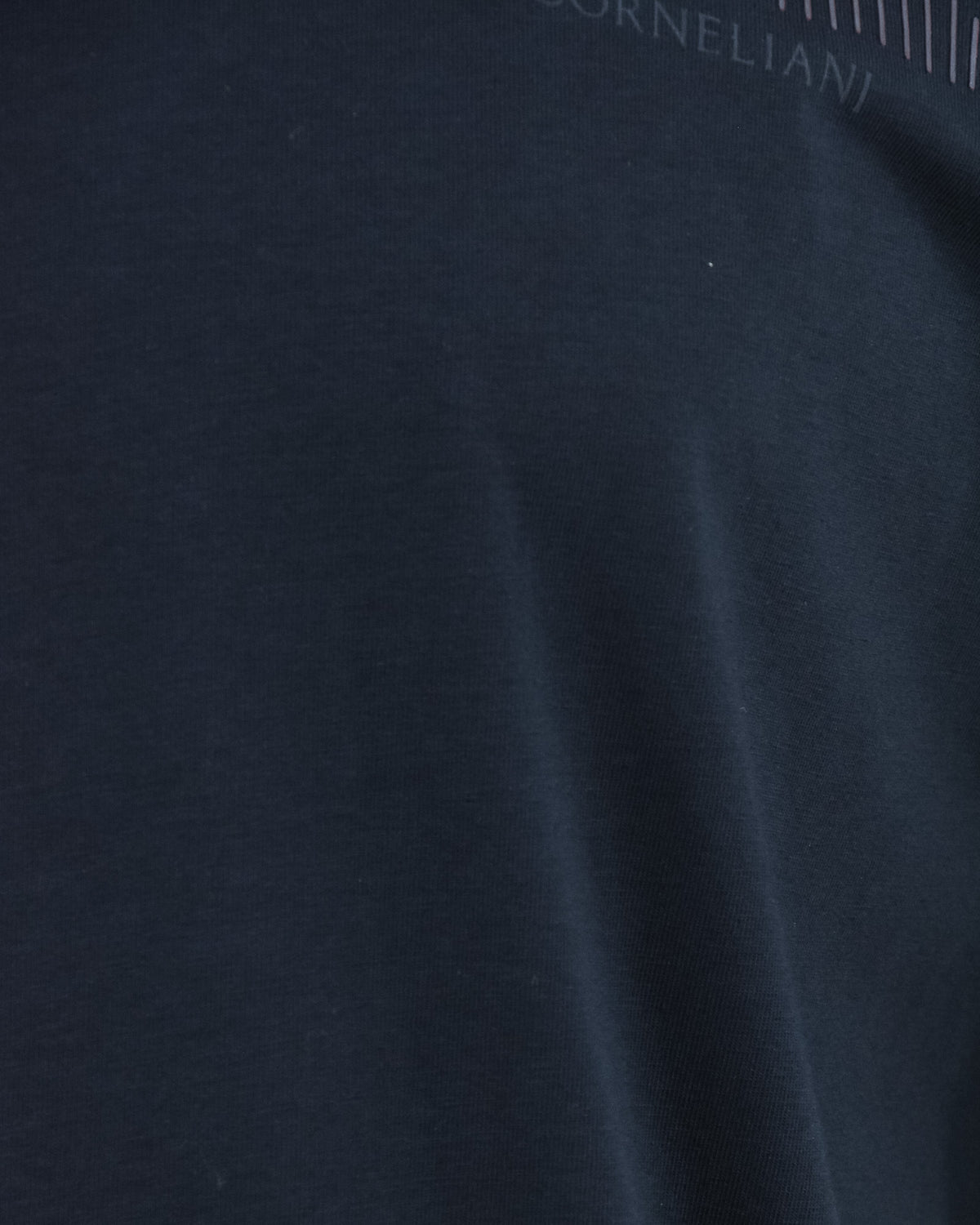 Navy T-shirt fabric detail, smooth surface