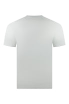 Corneliani white short-sleeve T-shirt, plain back