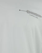 Corneliani white short-sleeve T-shirt with chest frequency logo