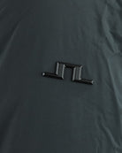 Black jacket chest logo patch with raised J.Lindeberg emblem