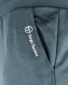 Track pants close-up: Sergio Tacchini logo on inner waistband