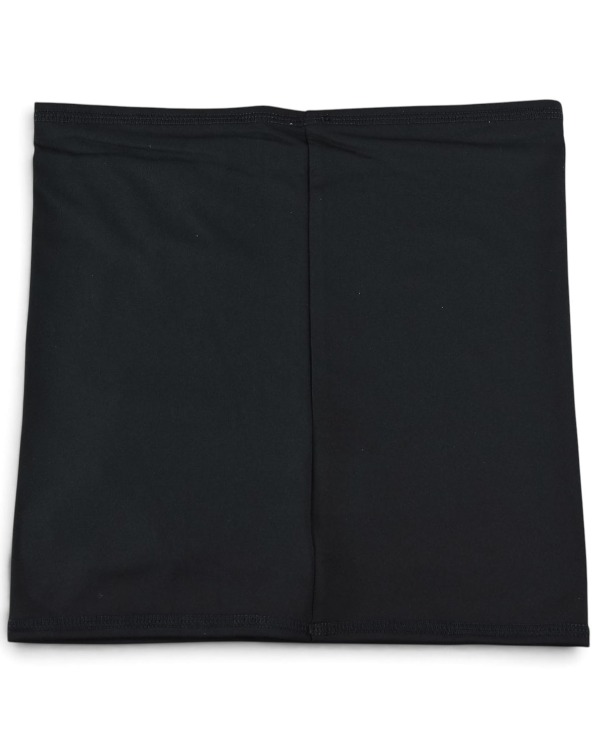 J.Lindeberg Rise neck gaiter in dark fabric, flat with center seam.