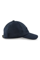 Night blue Jacob Cohen branded cap with curved brim and small side emblem