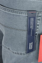 Tramarossa denim jeans care label on grey pocket seam