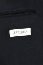 Wool and cashmere overcoat interior with ZATTURA label and welt pocket