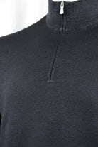 Zattura jumper neckline with a short zipper and ribbed stand collar