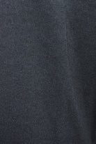 Close-up of the charcoal jumper's fine knit fabric