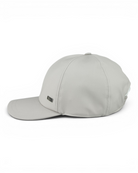 Grey baseball cap with curved brim and small Herno logo patch on side.