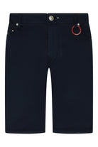 Tramarossa Ascanio stretch shorts in navy, button-fly front with side pockets