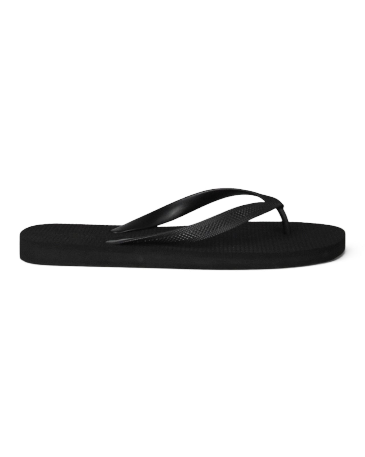 Frescobol Carioca Fabio black flip flops with textured thong strap