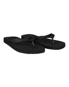 Frescobol Carioca Fabio black flip flops with curved thong straps