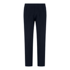 WAHTS Caiden cotton merino knit lounge pants in dark night blue, tapered legs