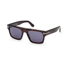 Tom Ford Cyrus acetate sunglasses, dark havana frame, purple lenses
