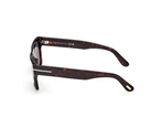 Tom Ford Cyrus acetate sunglasses, dark havana temples with branding detail