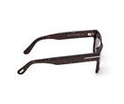 Tom Ford Cyrus acetate sunglasses, dark havana temples and end caps, side view