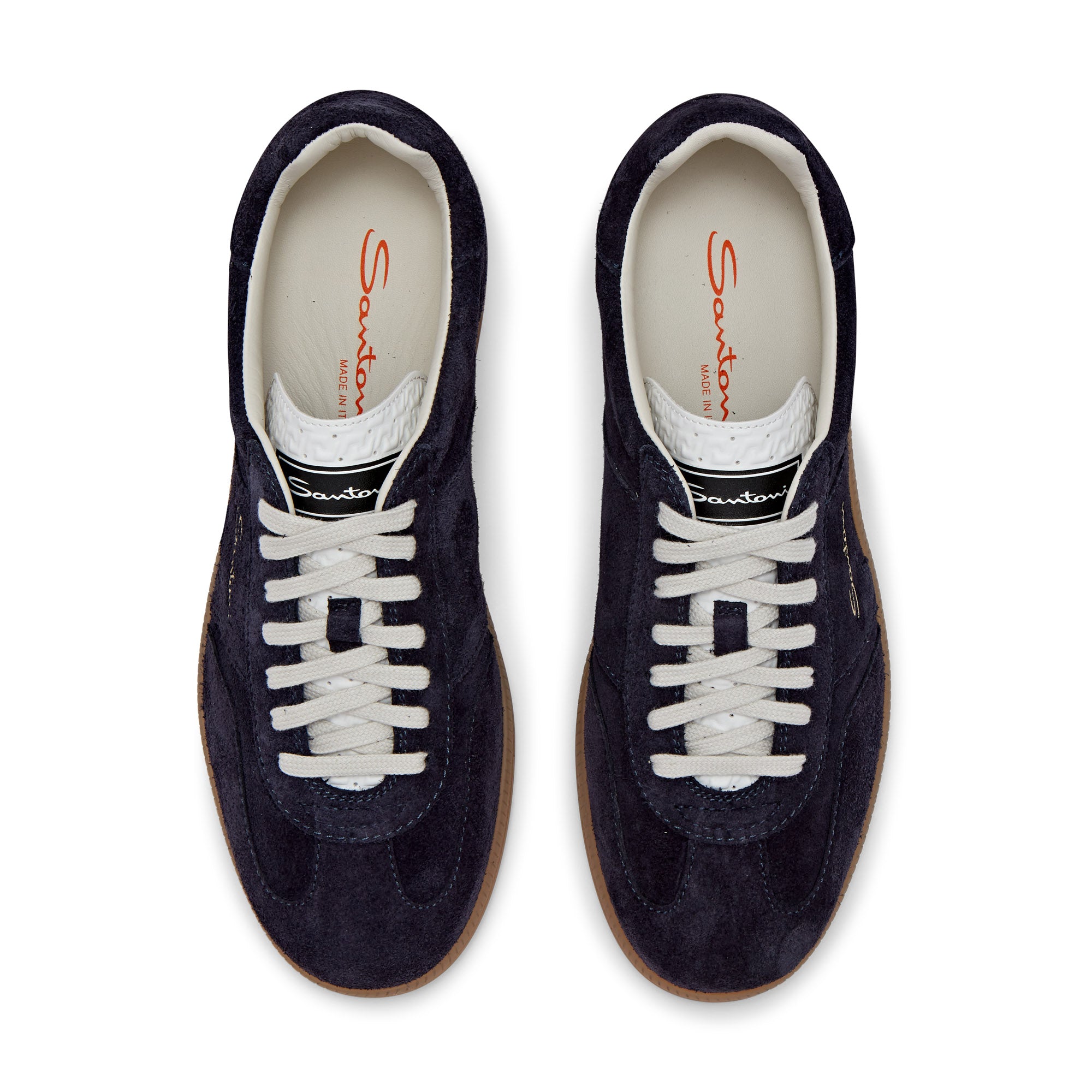 Santoni Low Top Court Trainer Navy EU 40 6 UK