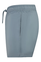 Coastal blue swim shorts with side seam and looped drawstring