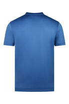 Men's blue active short-sleeve T-shirt, back view