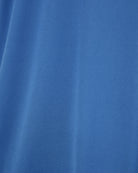 Blue active T-shirt fabric close-up