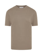 Zattura supima cotton t-shirt, short sleeve crew neck, mushroom