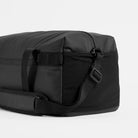 Stubble & Co gym duffel bag with side pocket panel and adjustable strap, black