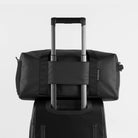 Stubble & Co gym duffel bag with fold-down top handle, black