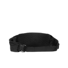 Charcoal waste pack with mesh back panel and adjustable buckle strap