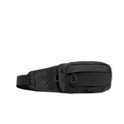 Charcoal waste pack with zippered front pouch and adjustable webbing strap